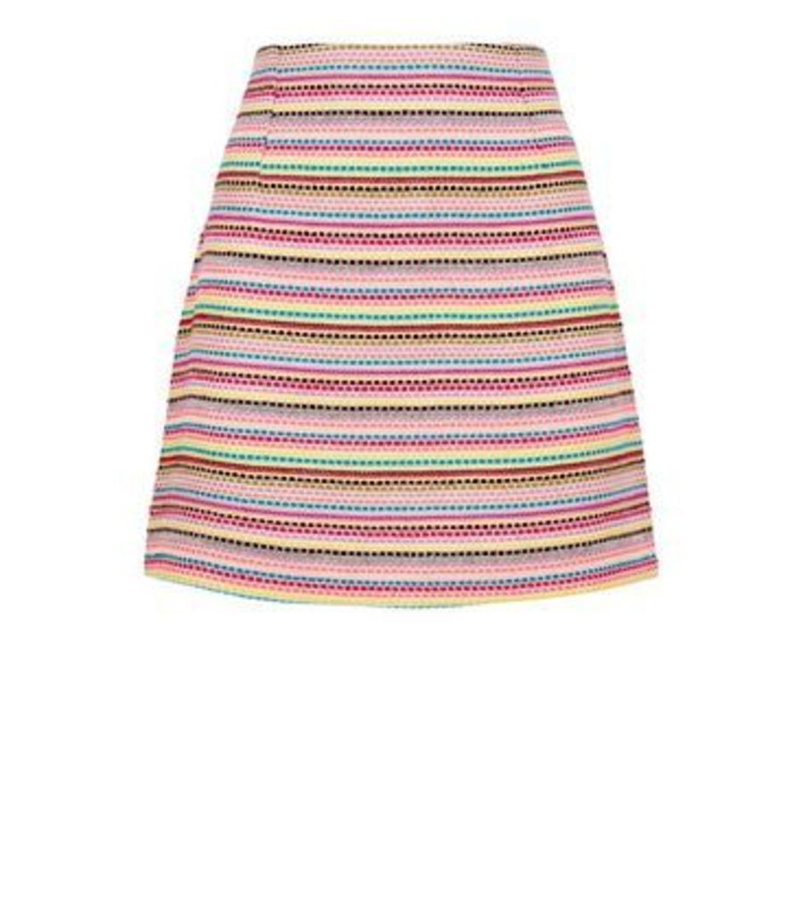 Pink Vanilla Multicoloured Woven Mini Skirt New Look