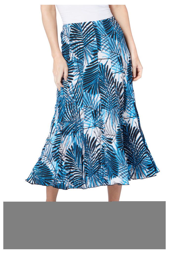 Tropical Print Maxi Skirt