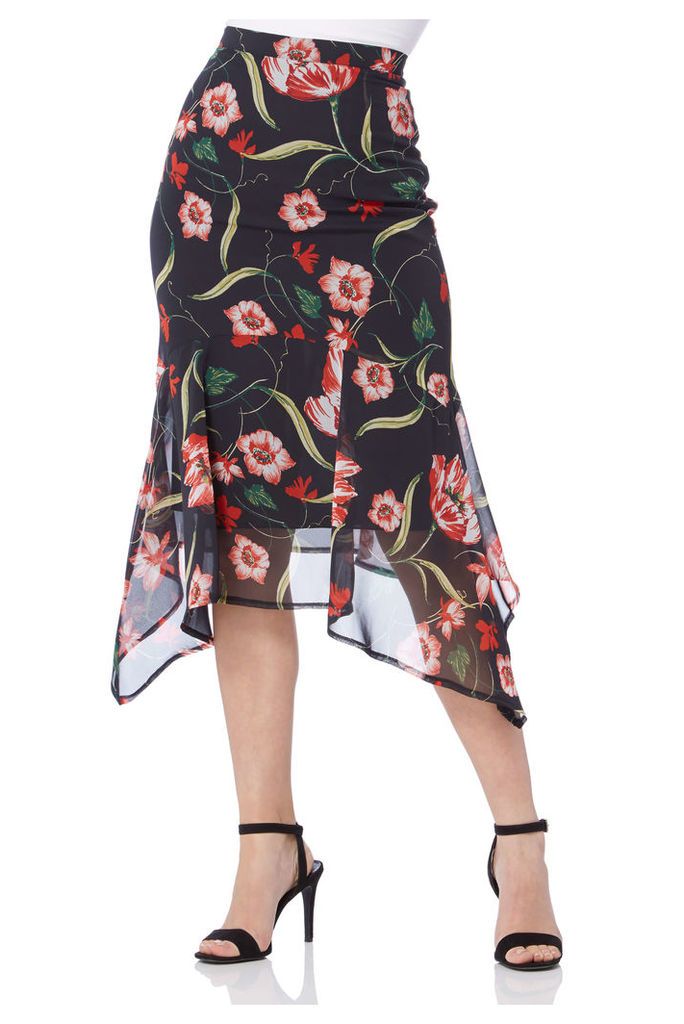Floral Chiffon Skirt