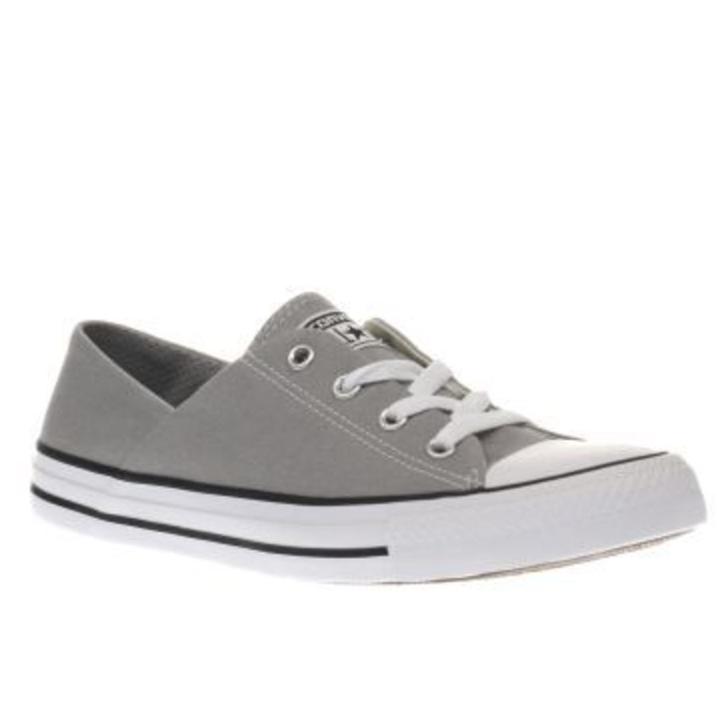 Converse Grey Coral Canvas Ox Trainers