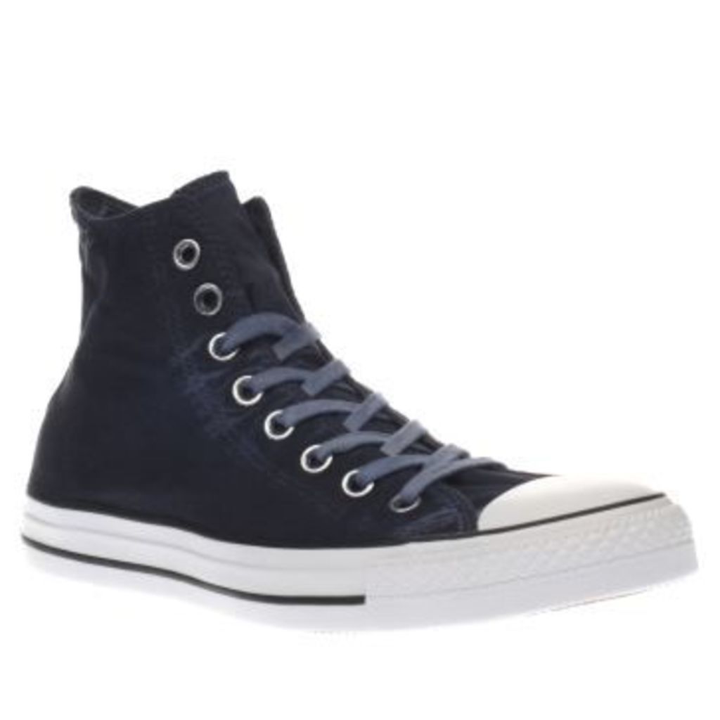 Converse Navy All Star Kent Wash Hi Womens Trainers