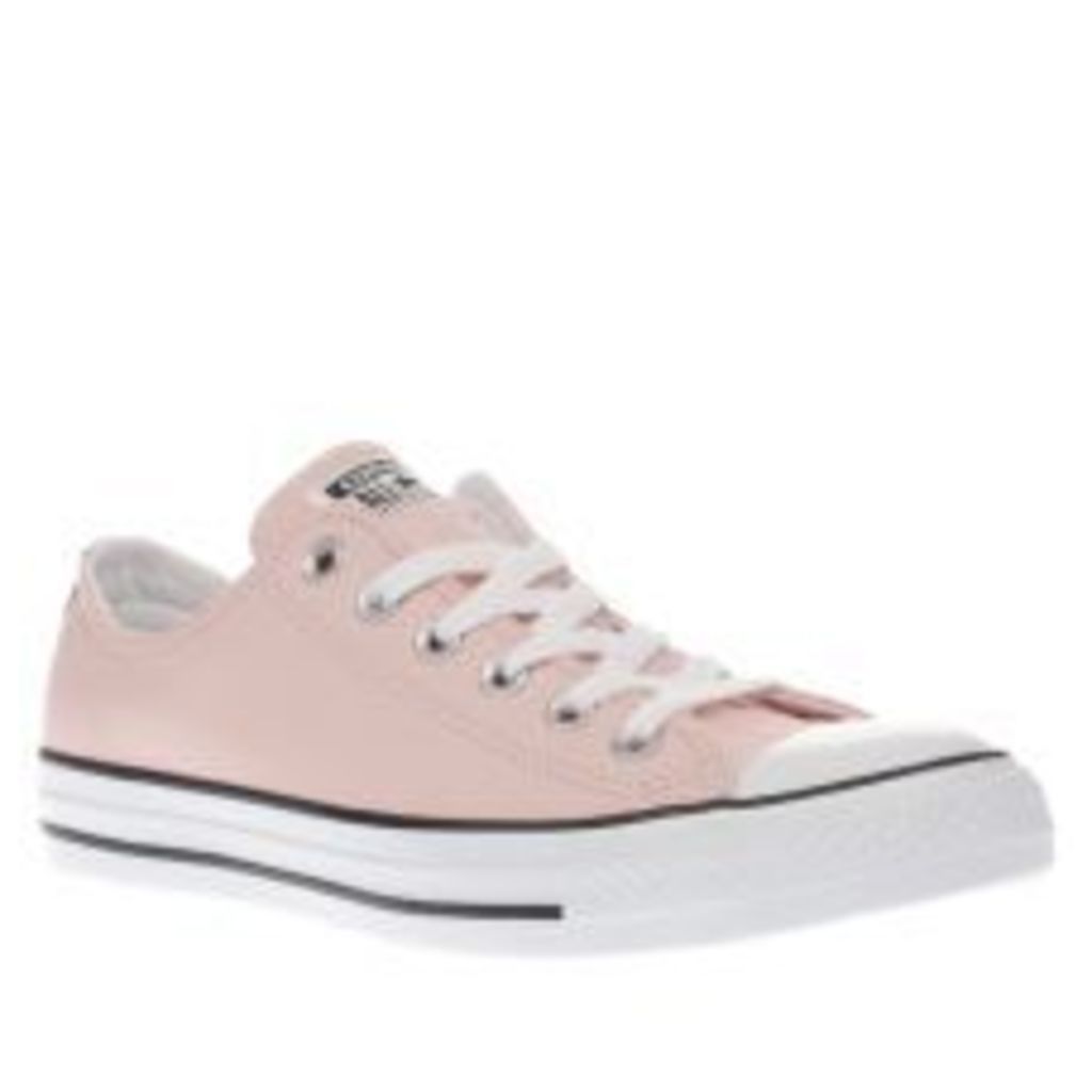 Converse Pale Pink All Star Leather Ox Womens Trainers