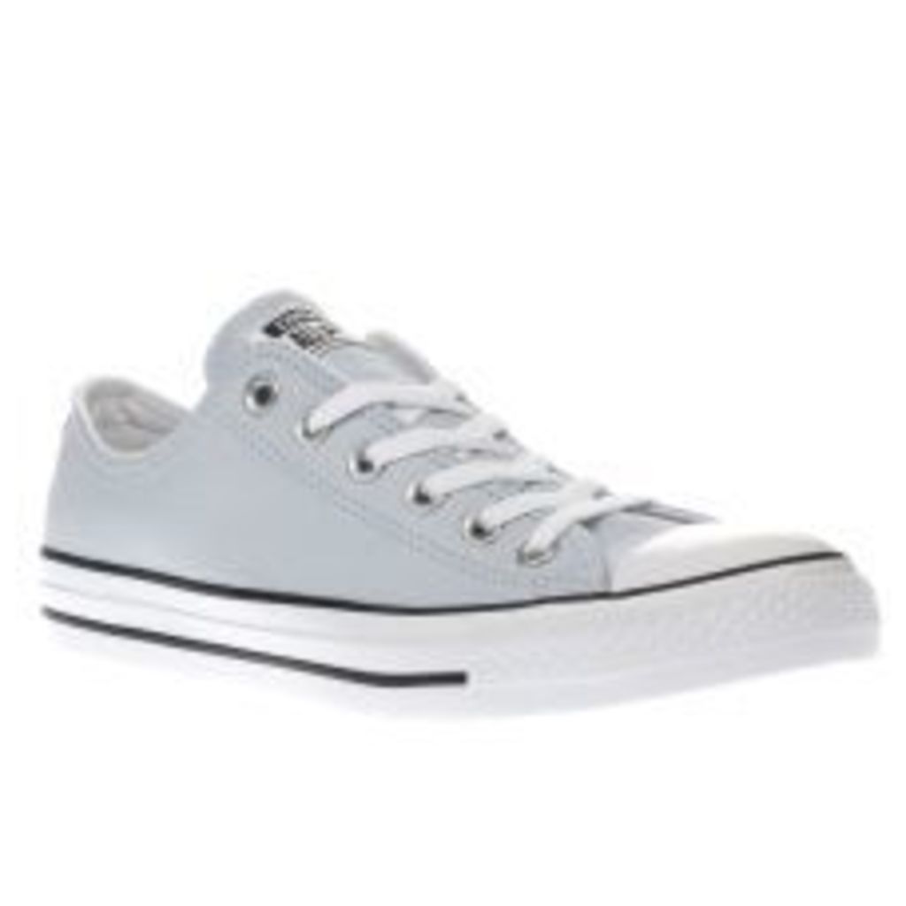 Converse Pale Blue All Star Leather Ox Womens Trainers