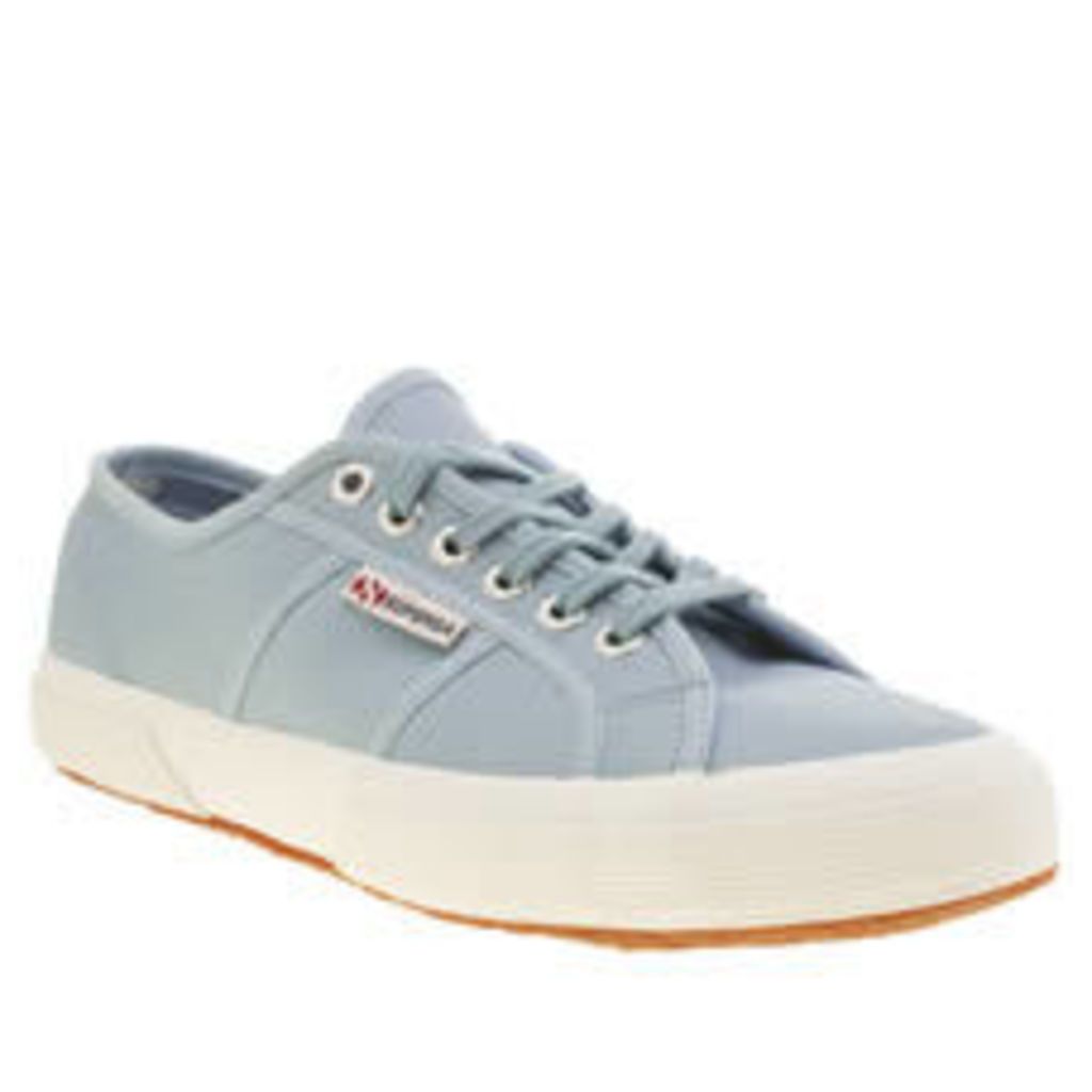 Superga Pale Blue 2750 Leather Womens Trainers