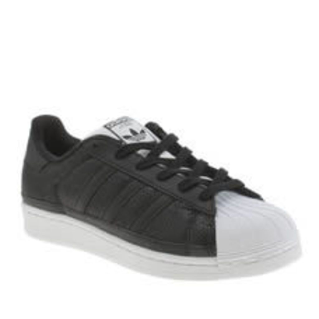 Adidas Black & White Superstar Sequins Womens Trainers