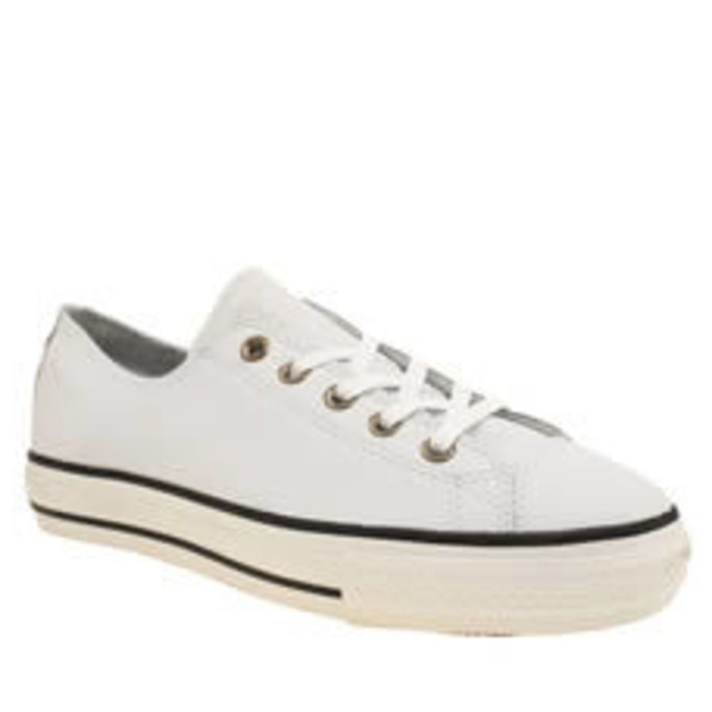 Converse White & Black High Line Craft Lea Ox Womens Trainers