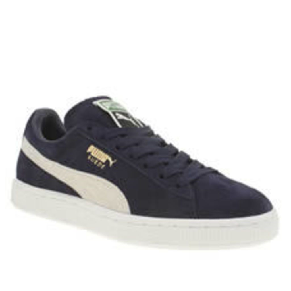 Puma Navy Suede Classic Womens Trainers
