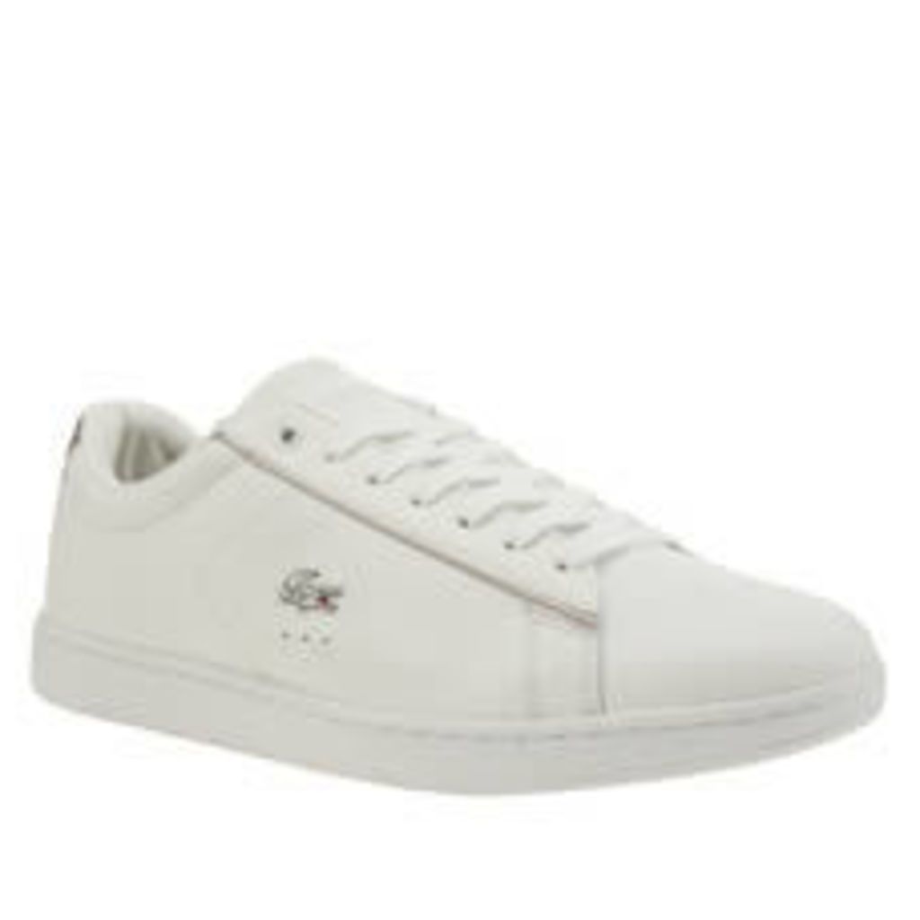 Lacoste White & Silver Carnaby Womens Trainers