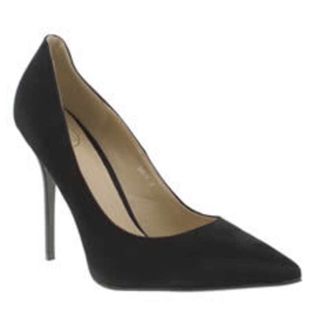 Missguided Black Point Toe Court Womens High Heels