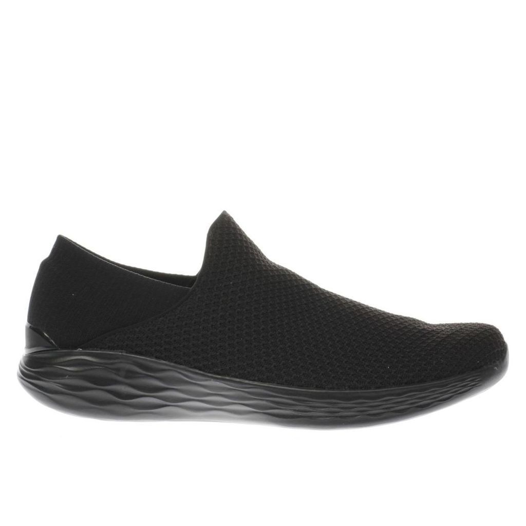 skechers black you trainers
