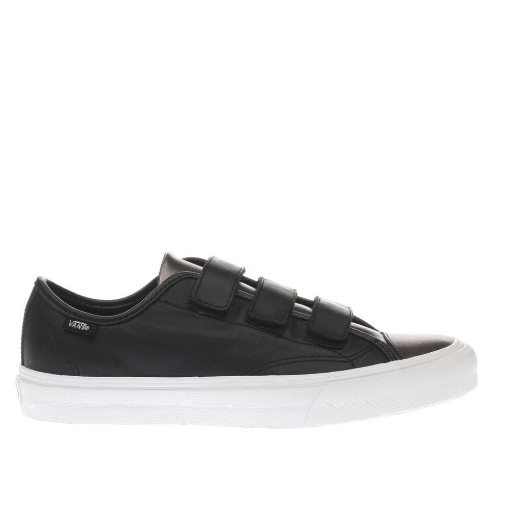 vans black & silver prison issue trainers