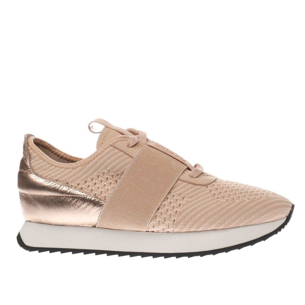 cortica pale pink racer knit trainers
