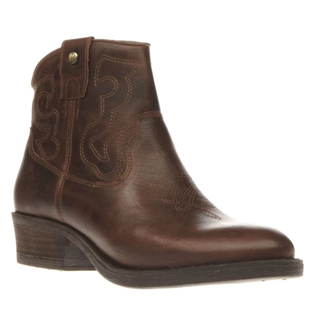 red or dead brown ida boots
