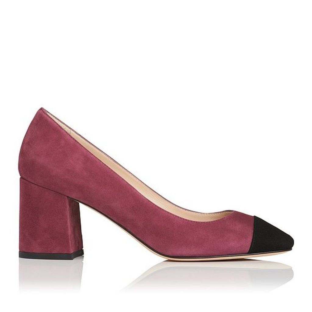 Francesca Pink Suede Closed Courts