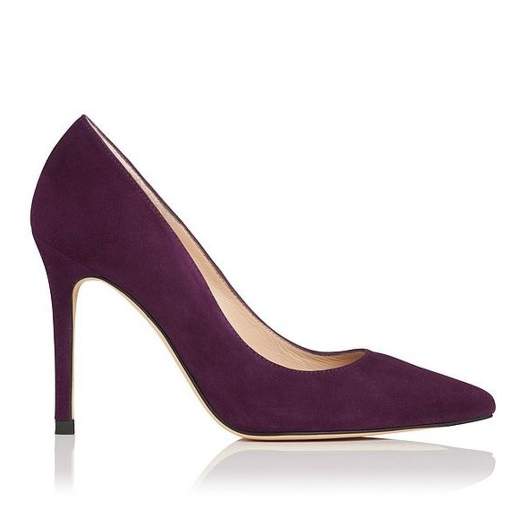 Bianca Purple Suede Closed Courts