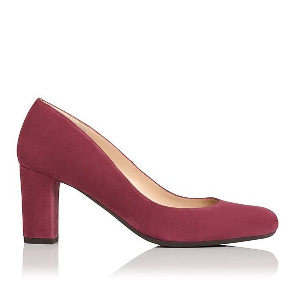Sersha Pink Suede Closed Courts