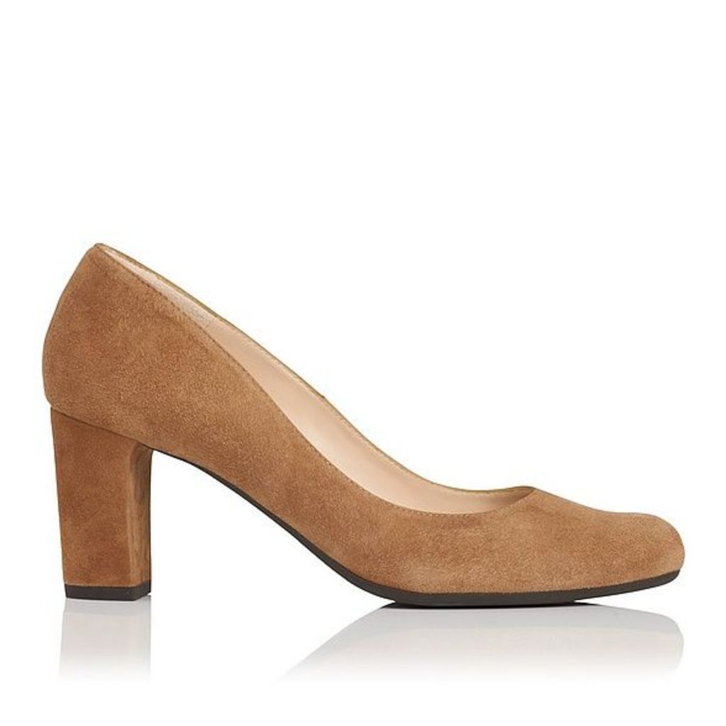 Sersha Brown Suede Closed Courts