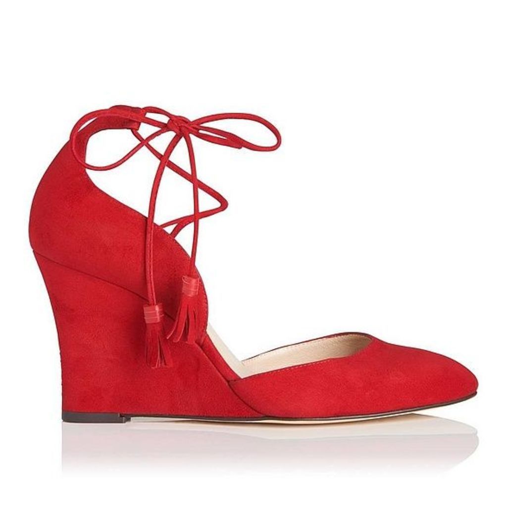 Leticia Red Suede Open Courts