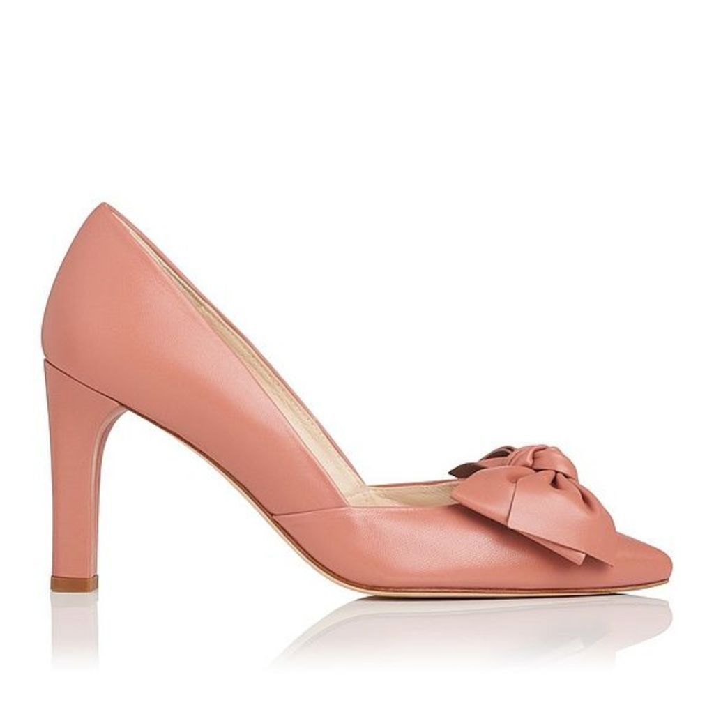 Isla Pink Leather Closed Courts