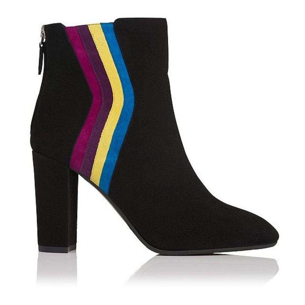 Serafina Multi Coloured Suede Ankle Boots
