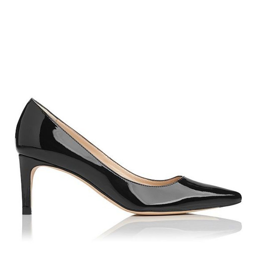 Florida Black Nappa Leather Court Shoes