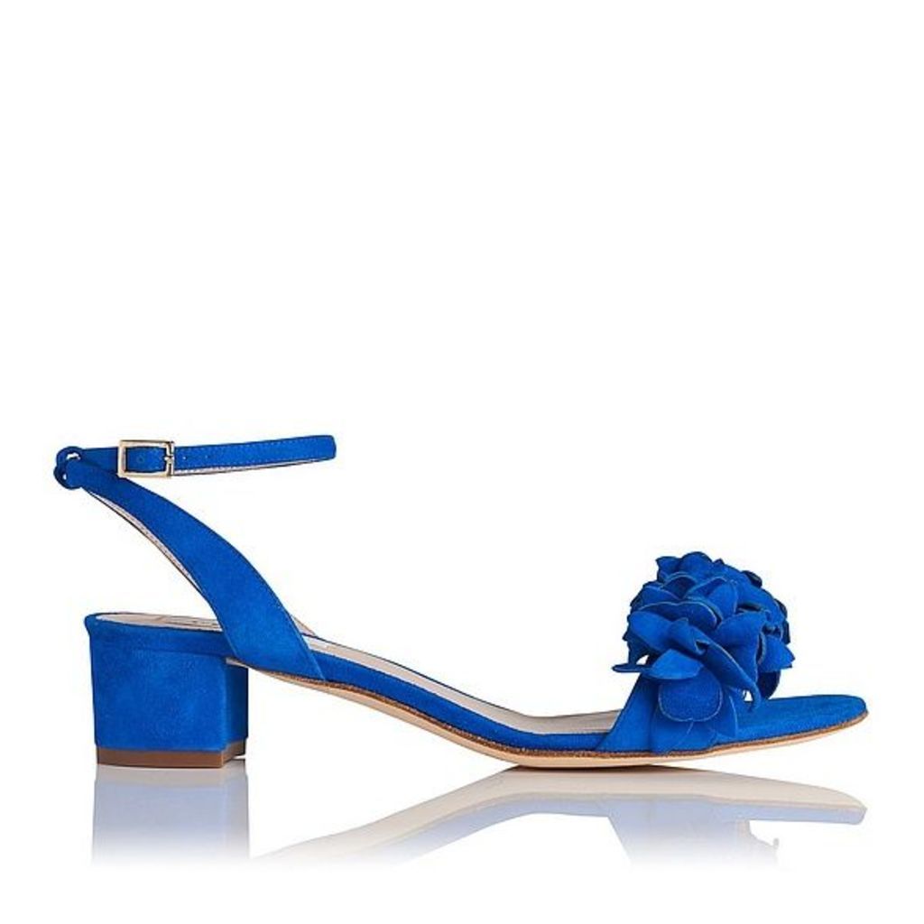 Coralie Blue Suede Formal Sandals