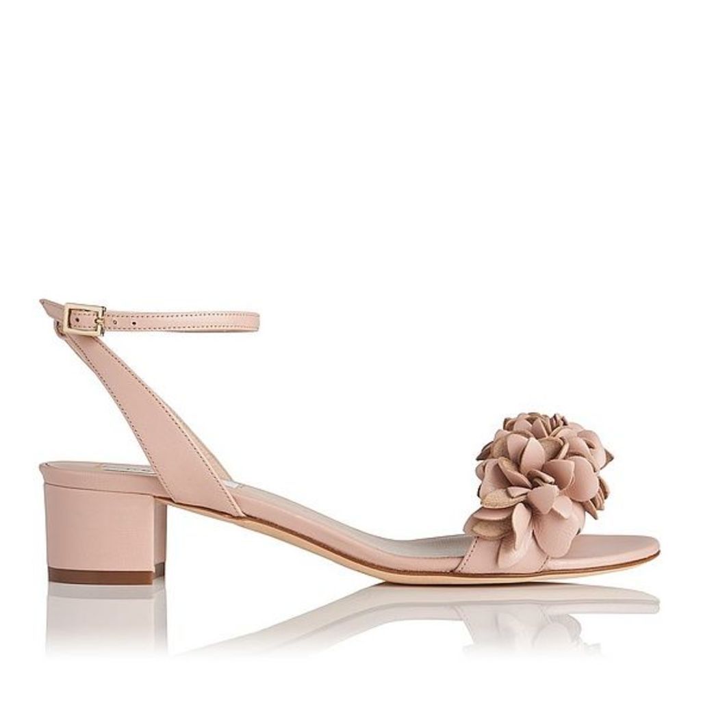 Coralie Pink Leather Formal Sandals