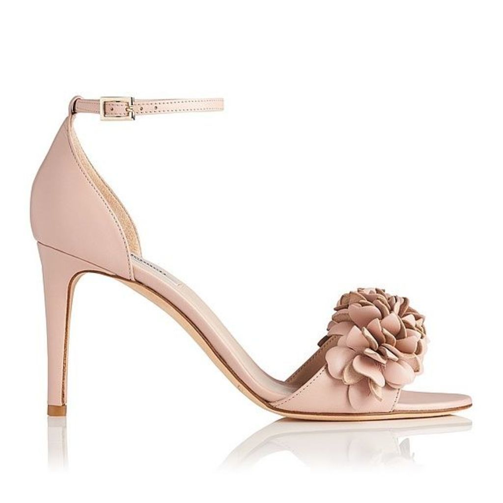 Claudie Pink Leather Formal Sandals