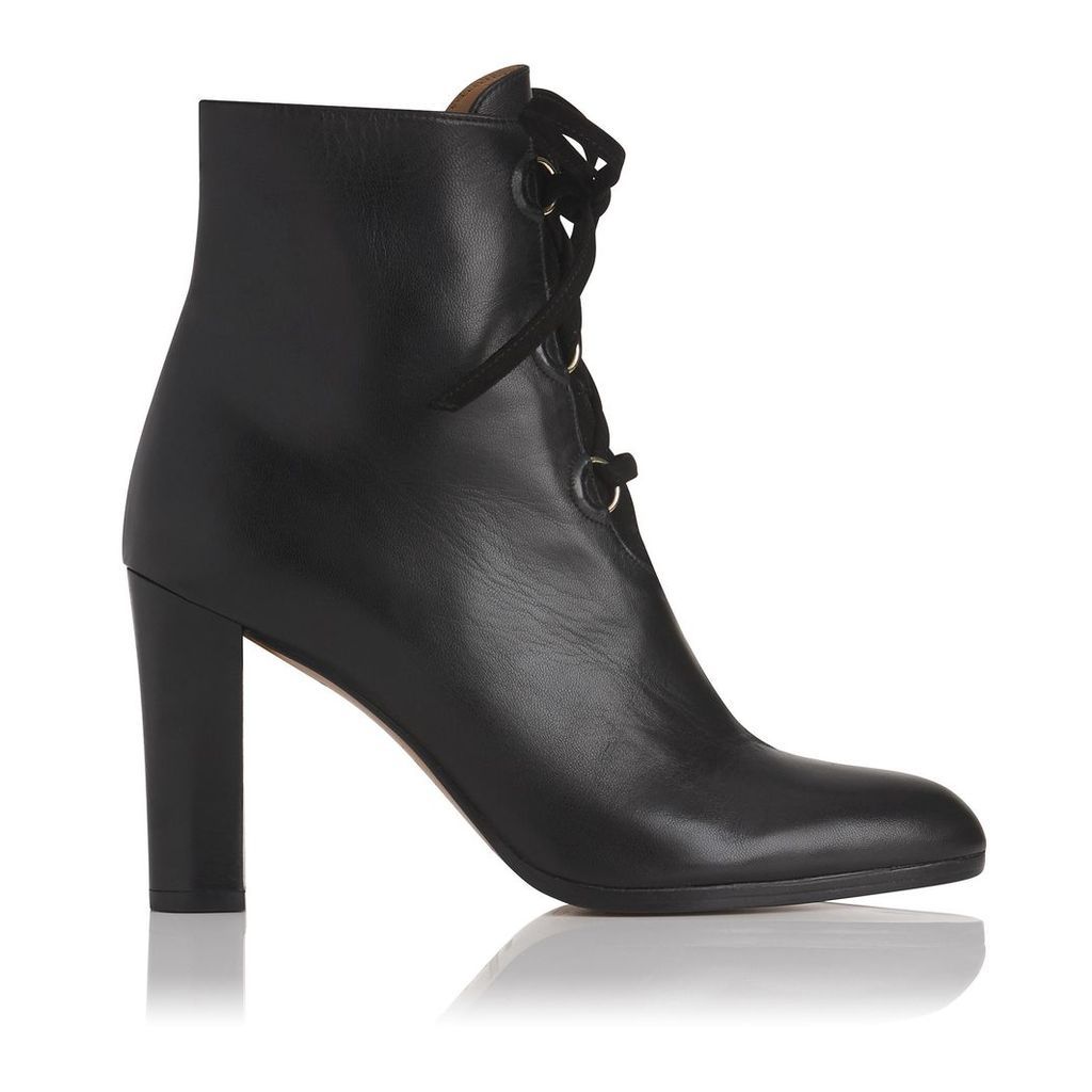 Melissa Black Leather Ankle Boots
