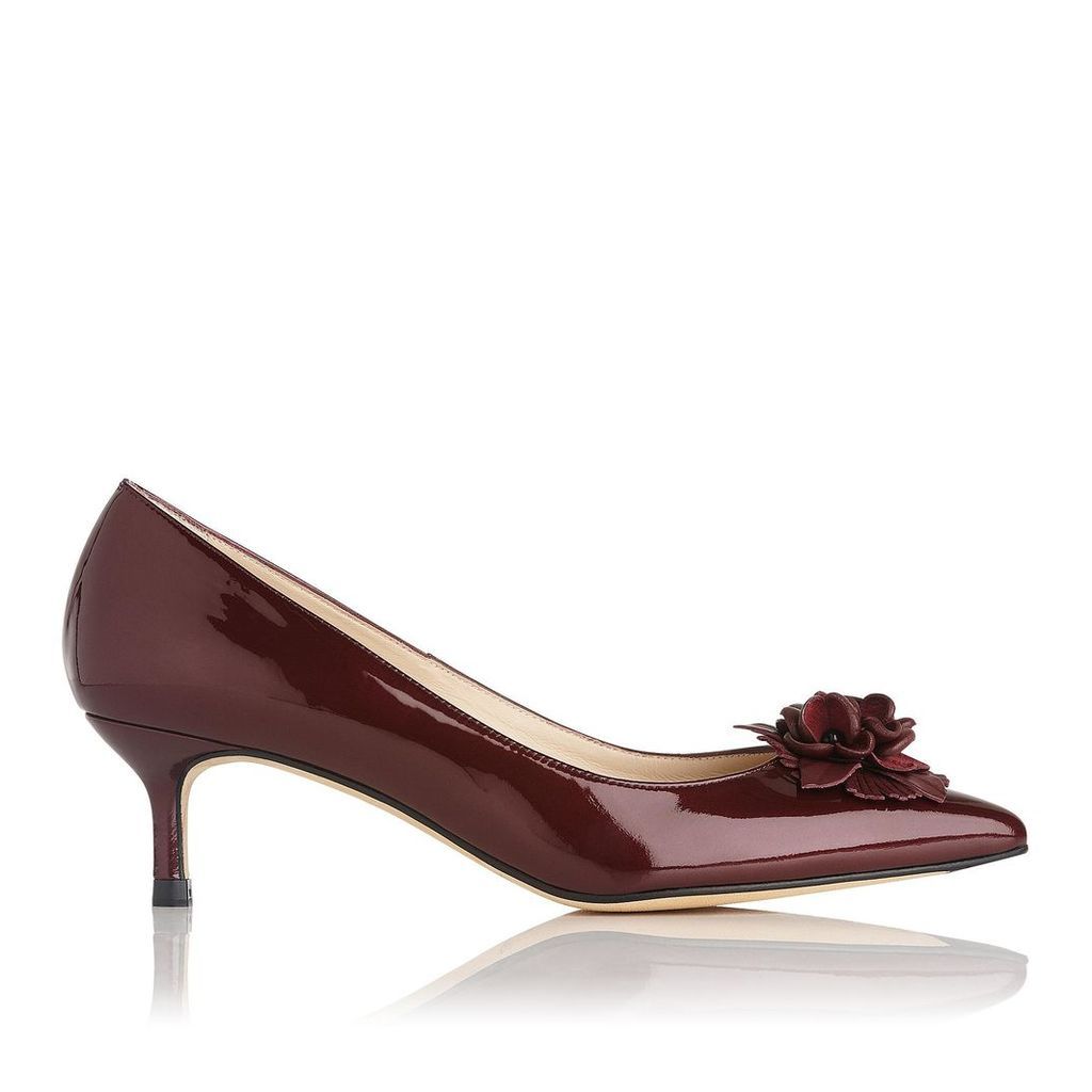 Portia Oxblood Patent Leather Courts