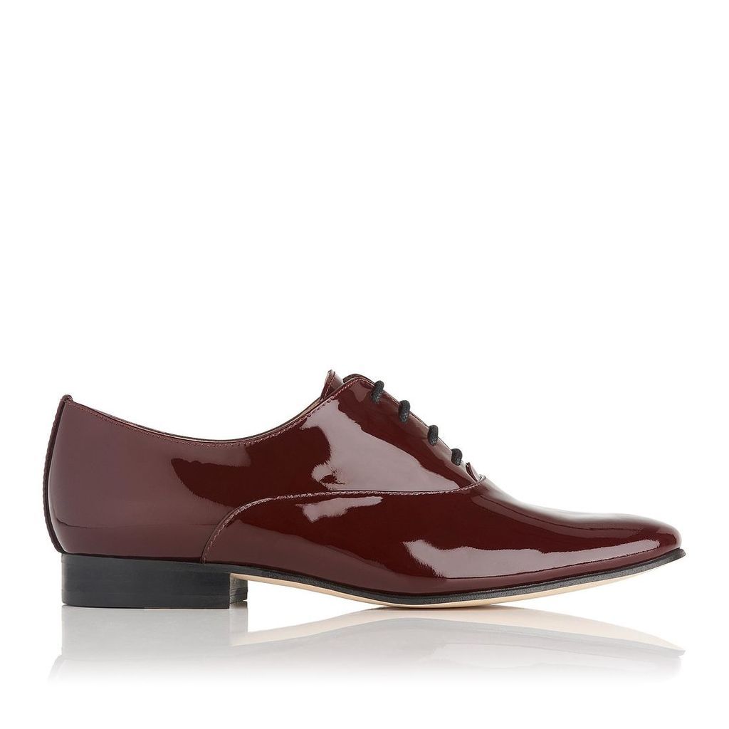 Isabelle Oxblood Patent Leather Oxfords