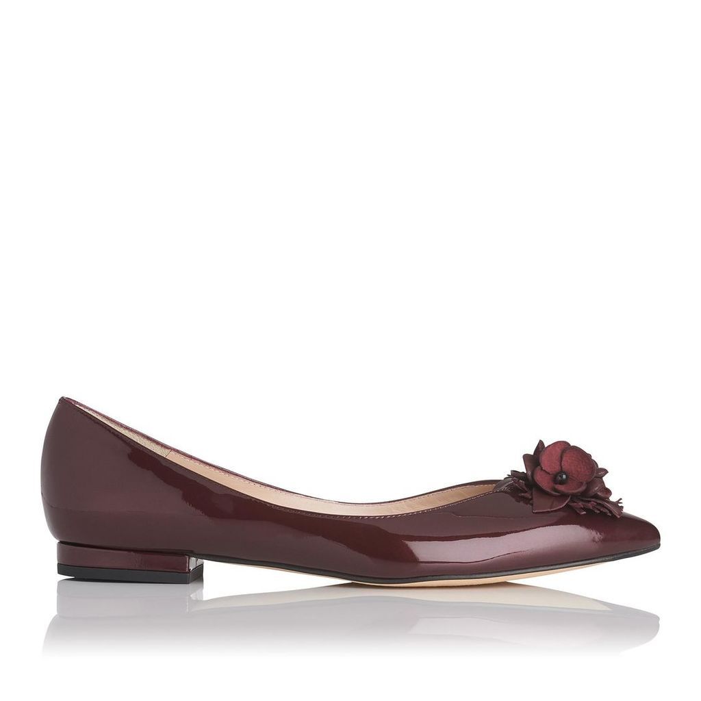 Poppie Oxblood Patent Leather Flats