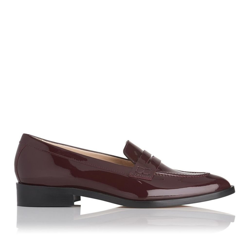 Iona Oxblood Patent Leather Loafers