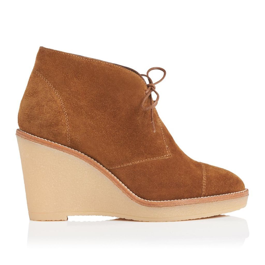 Madi Tobacco Suede Ankle Boots