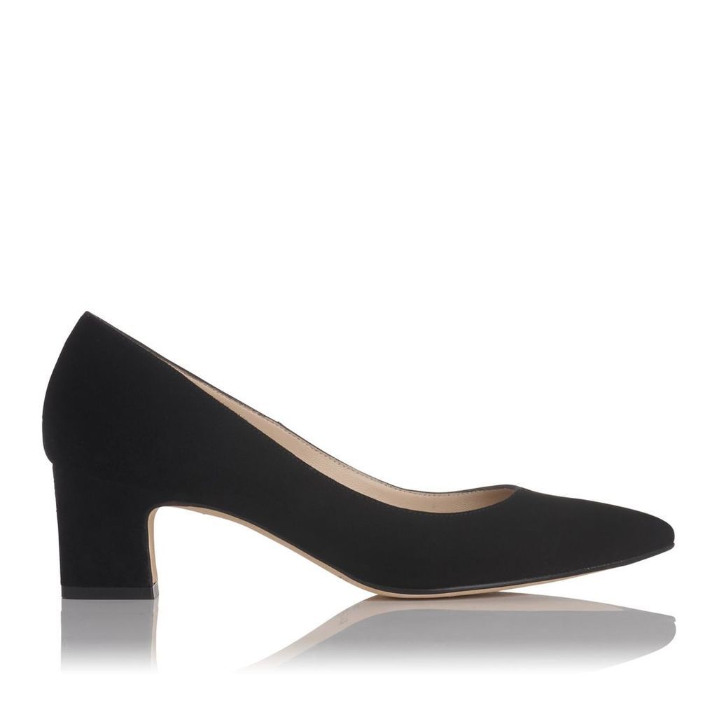 Annabelle Black Suede Closed Courts