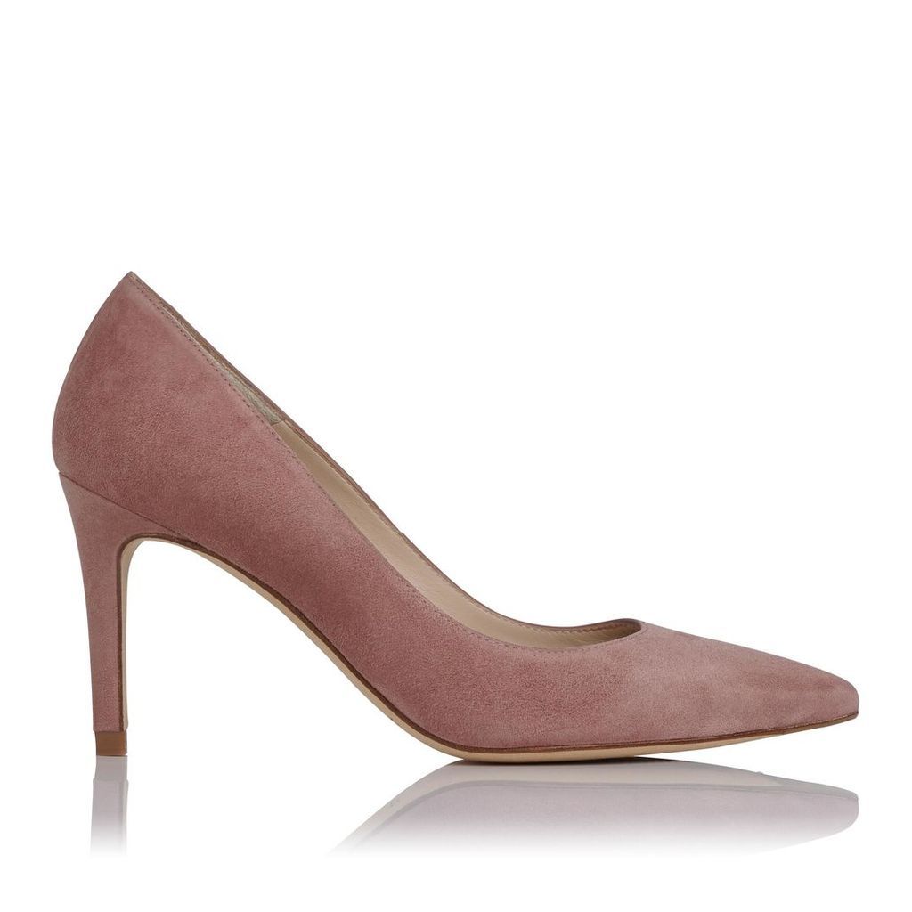 Floret Pink Suede Wide Fit Courts