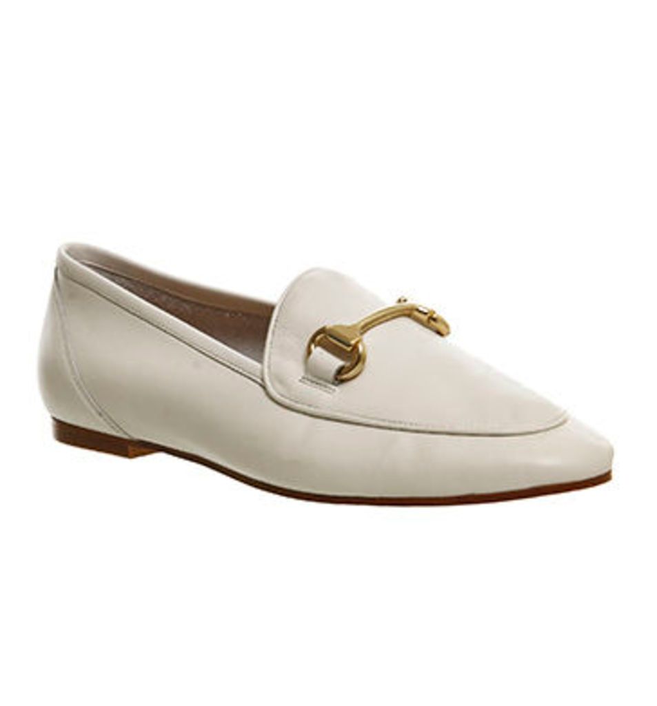 Office Dapper Trim Loafer OFF WHITE LEATHER