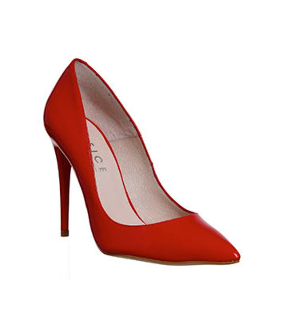 Office Non Stop Point Court RED PATENT