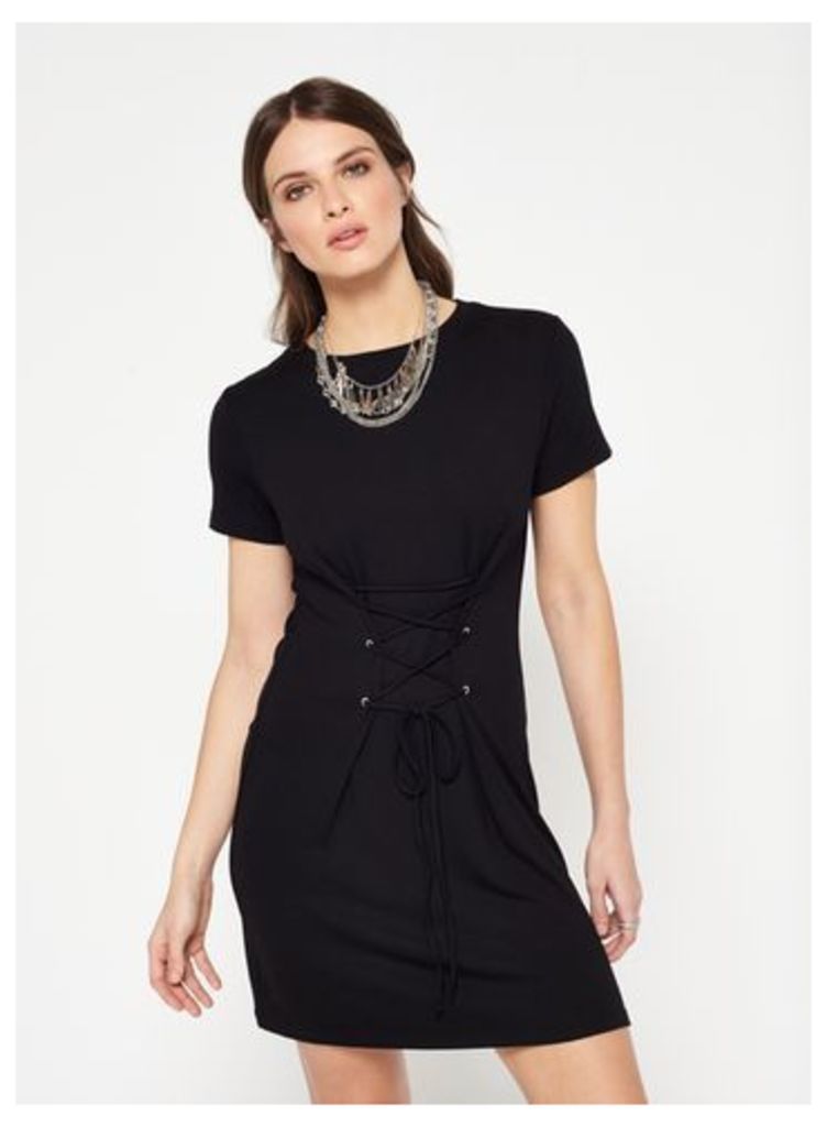 Womens Black Corset Dress, Black