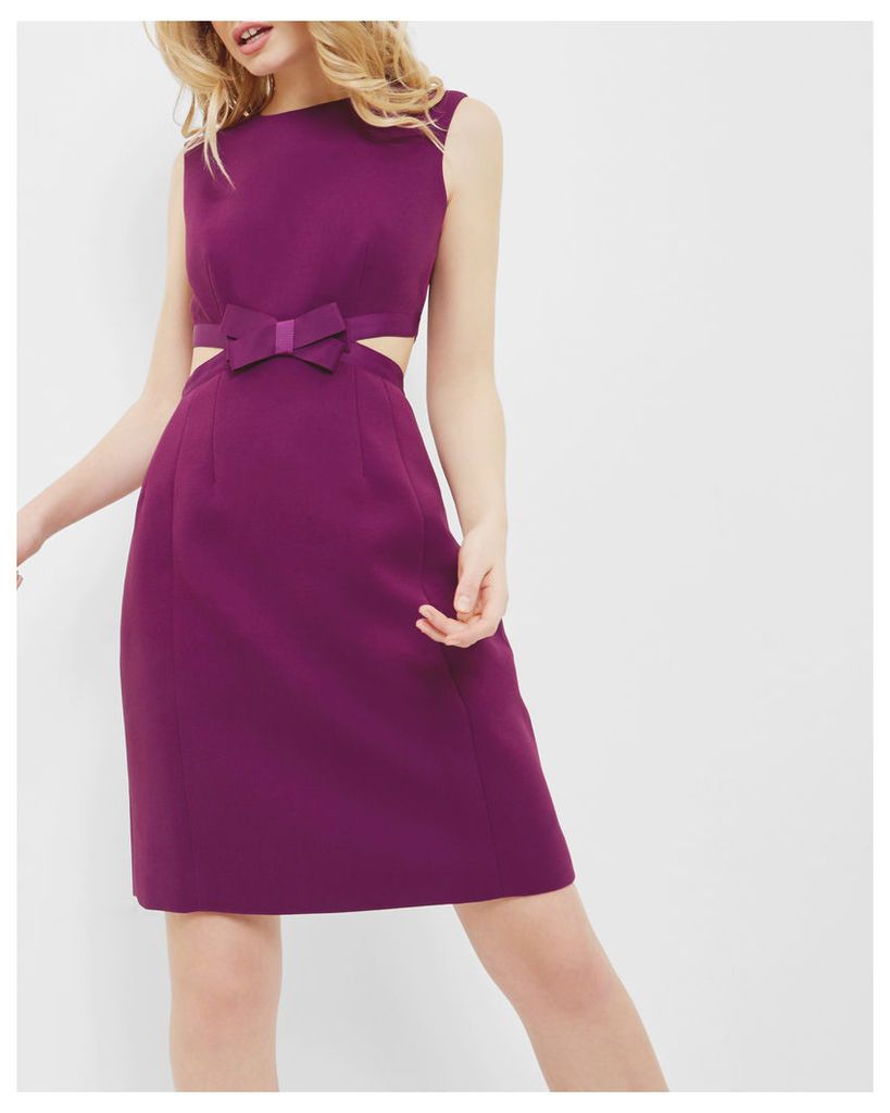 Ted Baker Cut out bow dress Grape