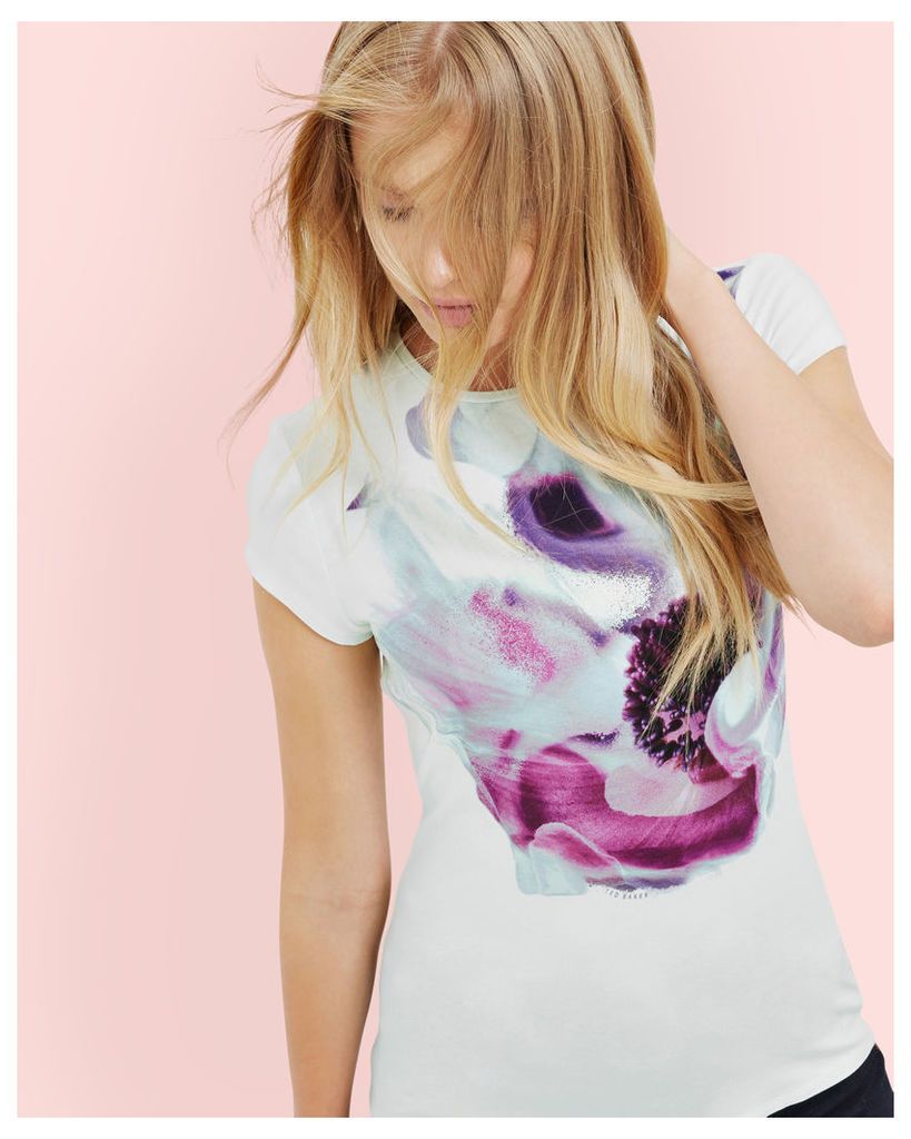 Ted Baker Cosmic Bloom fitted T-shirt Mint
