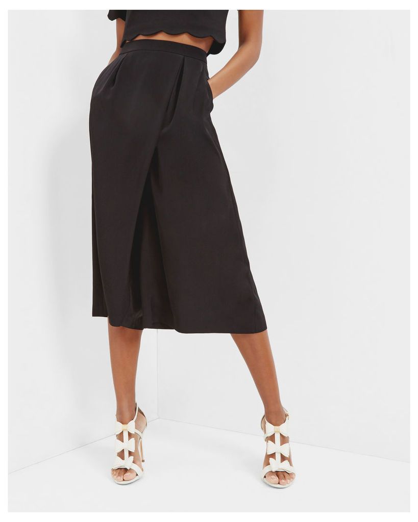 Ted Baker Wrap front culottes Black