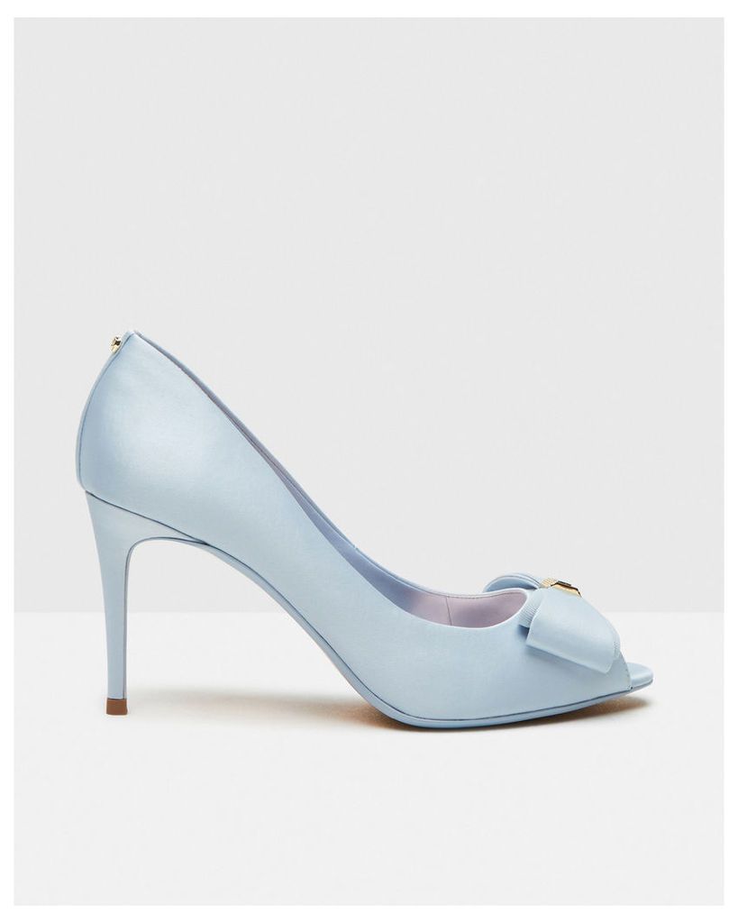Ted Baker Bow detail peep-toe courts Light Blue