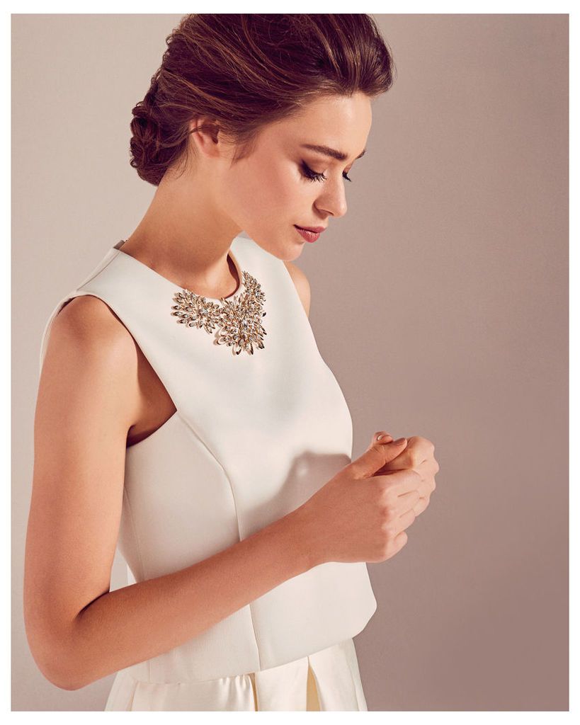 Ted Baker Embellished cropped top White