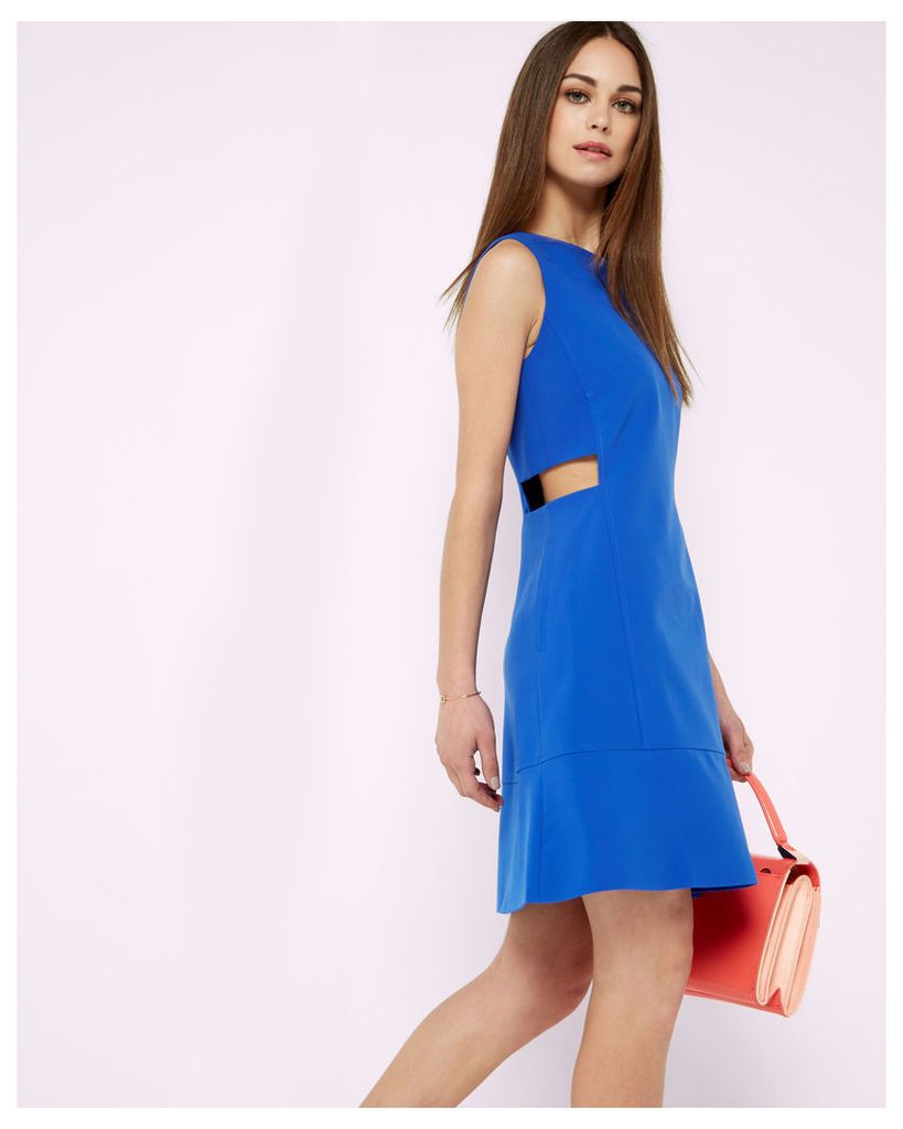 Ted Baker Cut-out tunic dress Bright Blue