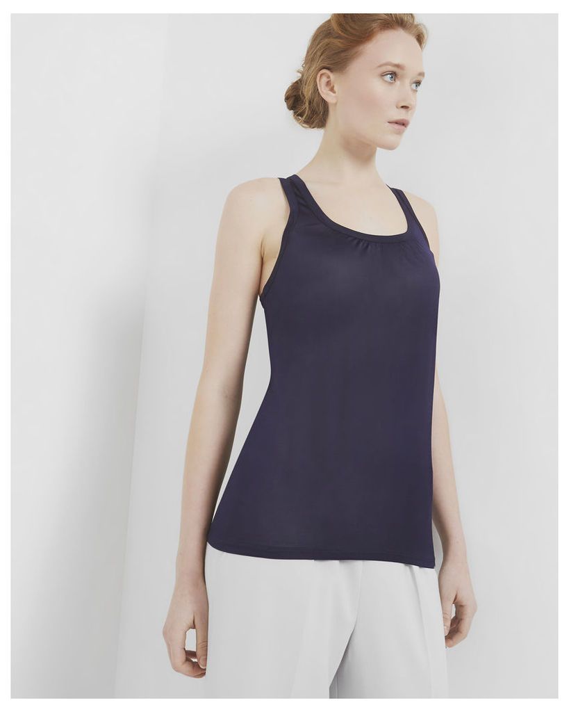 Ted Baker Pleated detail cami top Navy