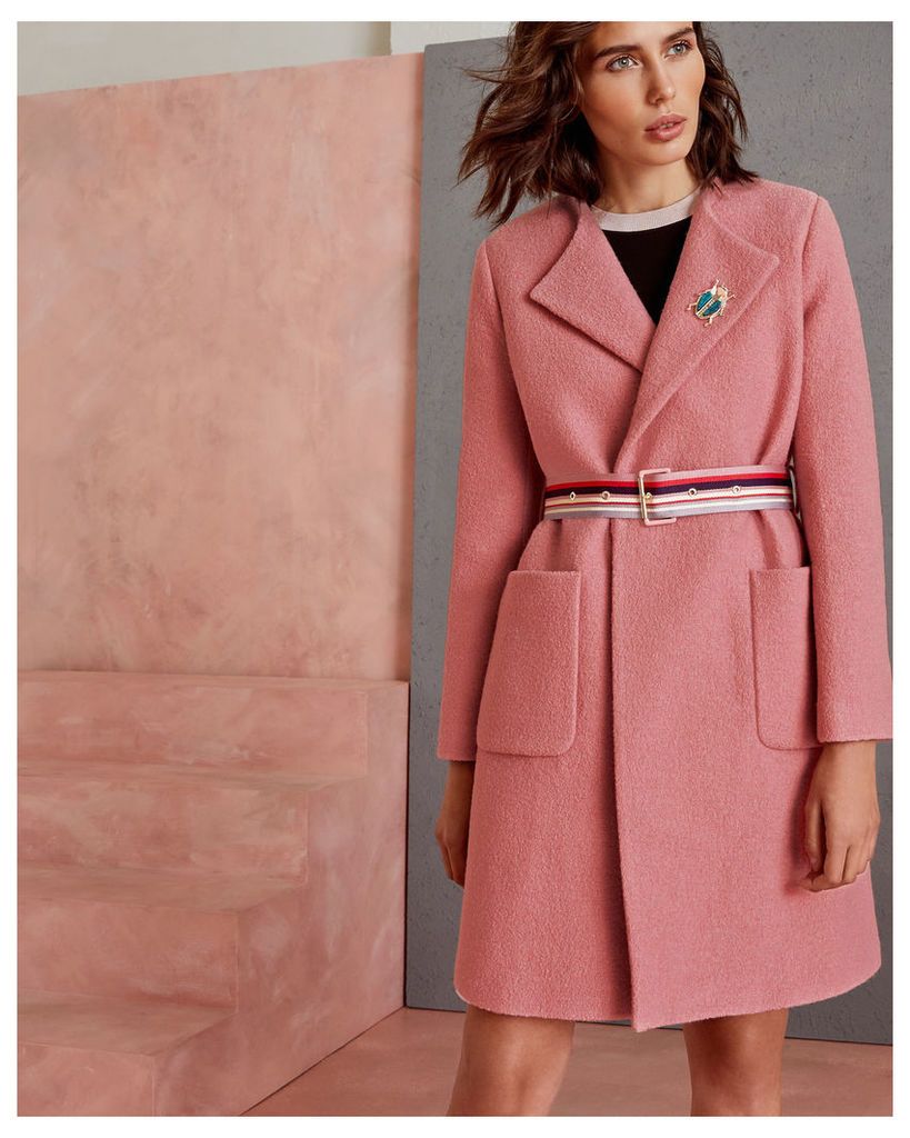 Ted Baker Wool wrap coat Pink