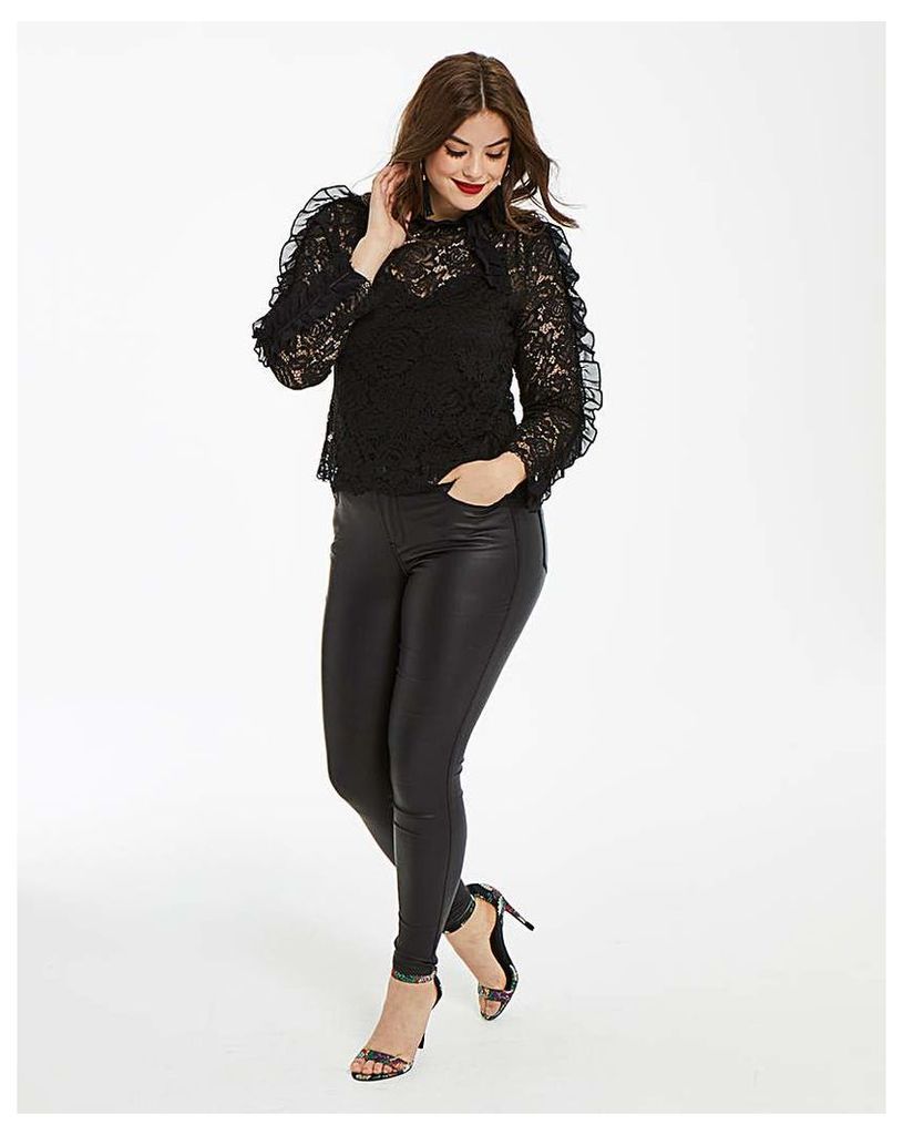 AX Paris Lace Top With Frill Detail