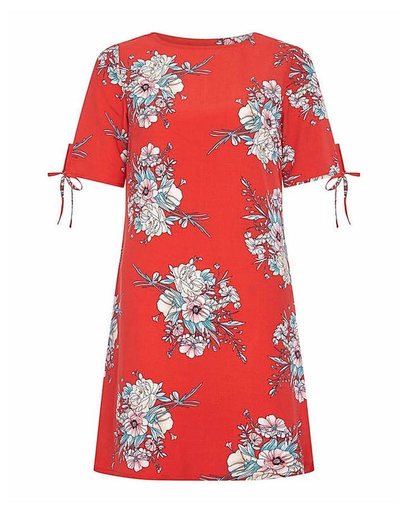 Yumi Curves Floral Print Tunic Dress