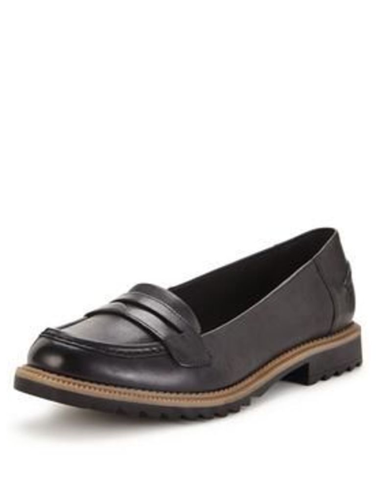 Clarks Clarks Wide Fit Griffin Milly Leather Loafer